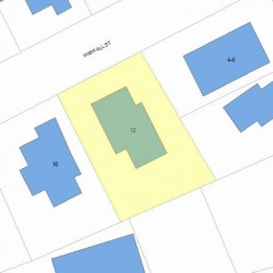 12 Wiswall St, Newton MA 02465-2144 plot plan