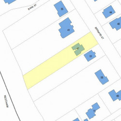 47 Bernard St, Newton MA  02461-1935 plot plan