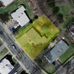 54 Clark St, Newton MA  02459-2427 aerial view