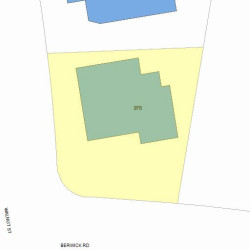 976 Walnut St, Newton MA 02461-1135 plot plan