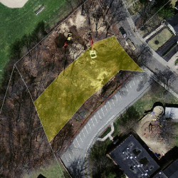 55 Myrtle St, Newton MA  02465-2336 aerial view