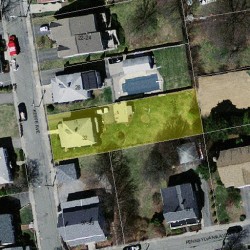 32 Keefe Ave, Newton MA  02464-1317 aerial view