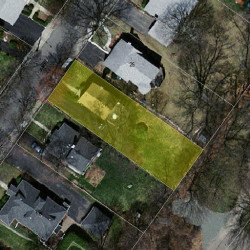 21 James St, Newton MA  02465-1027 aerial view