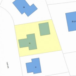 15 Ohio Ave, Newton MA  02464-1320 plot plan