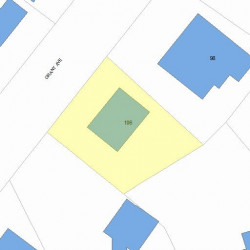 106 Grant Ave, Newton MA  02459-1347 plot plan