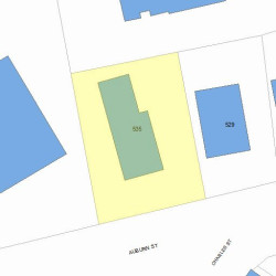 535 Auburn St, Newton MA  02466-1739 plot plan