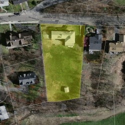 282 Kenrick St, Newton MA  02458-2707 aerial view