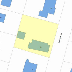10 Manhattan Ter, Newton MA  02465-1511 plot plan