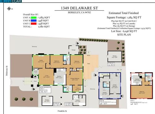 1349 Delaware St, Berkeley CA  94702-1408 exterior