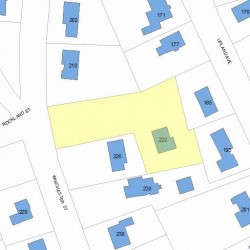 222 Winchester St, Newton MA 02461-2034 plot plan