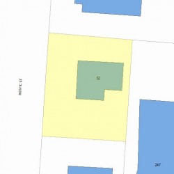 52 Rustic St, Newton MA  02458-1024 plot plan