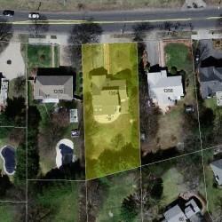 1364 Commonwealth Ave, Newton MA  02465-2915 aerial view
