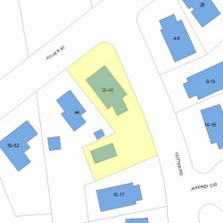 38 Fuller St, Newton MA  02468-1032 plot plan