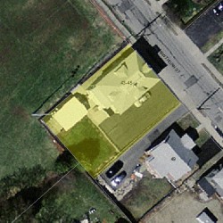 45 Hawthorn St, Newton MA 02458-1216 aerial view