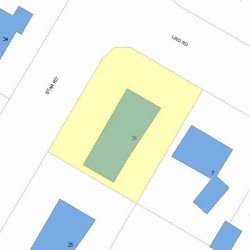 31 Star Rd, Newton MA  02465-1039 plot plan