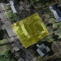 21 Rochester Rd, Newton MA  02458-2517 aerial view