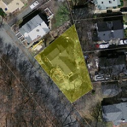 65 Kaposia St, Newton MA  02466-1408 aerial view