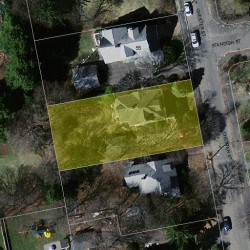 61 Chester St, Newton MA 02461-1433 aerial view