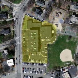 492 Waltham St, Newton MA 02465-1920 aerial view
