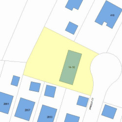 14 Pamela Ct, Newton MA  02466-1519 plot plan