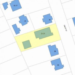 23 Dalby St, Newton MA  02458-1030 plot plan