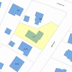 11 Maple St, Newton MA 02466-2404 plot plan