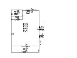 140 Beethoven Ave, Newton MA  02468-1728 floor plan