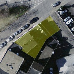 24 Union St, Newton MA  02459-2057 aerial view