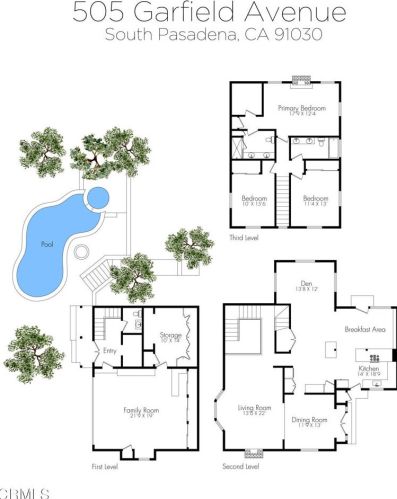 505 Garfield Ave, South Pasadena CA  91030-2210 exterior