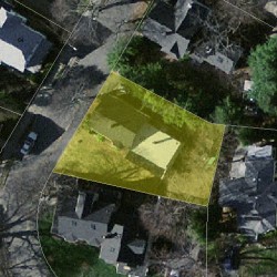 63 Bowen St, Newton MA  02459-1803 aerial view