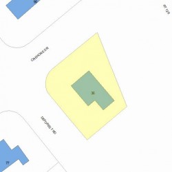 36 Deforest Rd, Newton MA  02462-1134 plot plan