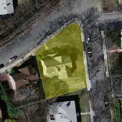 10 Clyde St, Newton MA 02460-2209 aerial view