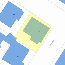 10 Playstead Rd, Newton MA  02458-2125 plot plan