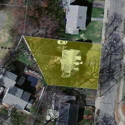 46 Greenlawn Ave, Newton MA  02459-1714 aerial view