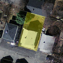 9 Raymond Pl, Newton MA 02465-1638 aerial view