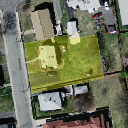 8 Keefe Ave, Newton MA  02464-1317 aerial view