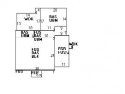 6 Elmhurst Rd, Newton MA 02458-2207 floor plan