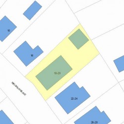 20 Melbourne Ave, Newton MA 02460-1222 plot plan