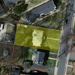 43 Walker St, Newton MA  02460-1519 aerial view