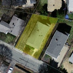 26 Greenough St, Newton MA  02465-2213 aerial view