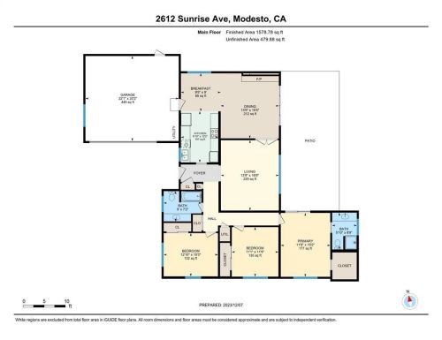 2612 Sunrise Ave, Modesto CA  95350-2437 exterior