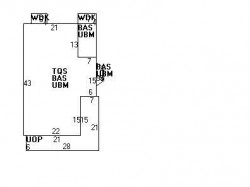 45 Elliot St, Newton MA  02461-1606 floor plan