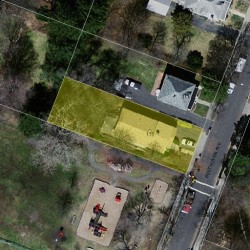 115 Beethoven Ave, Newton MA  02468-1731 aerial view