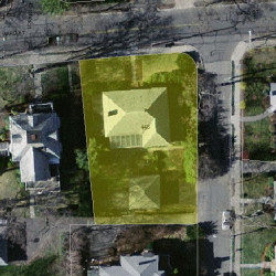 448 Ward St, Newton MA  02459-1258 aerial view