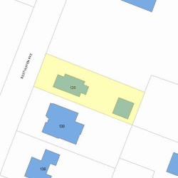 126 Beethoven Ave, Newton MA  02468-1728 plot plan