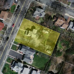 276 Lexington St, Newton MA 02466-1210 aerial view