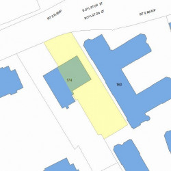 174 Boylston St, Newton MA  02461 plot plan
