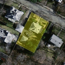 20 Merton St, Newton MA  02458-2222 aerial view