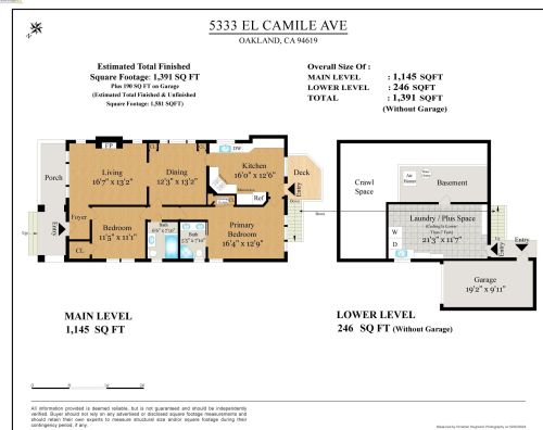 5333 El Camile Ave, Oakland CA  94619-3210 exterior