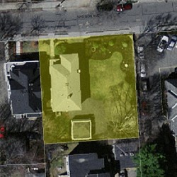 72 Madison Ave, Newton MA  02460-1905 aerial view